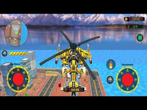 Grand HeliCopter Robot Car Bike Transfrom City Crime Gangster Battle Android Gameplay By Games Zone