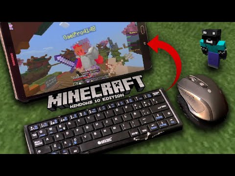 TESTING for the FIRST TIME the MINECRAFT for CELLPHONE AND CONSOLES (MINECRAFT WINDOW 10 EDITION)