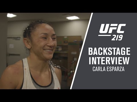 Former UFC Champion Carla Esparza Gives Cynthia Calvillo First Loss At UFC 219