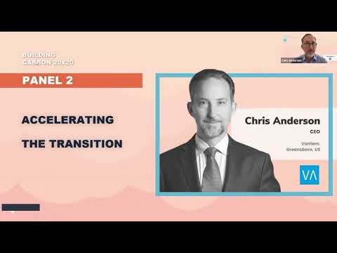 Vantem CEO Chris Anderson at BuildingCarbon20x20 Global Pecha Kucha Event