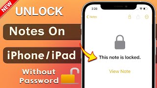 How to Unlock Notes on iPhone | Forgot Notes Password [100% Working] 2024