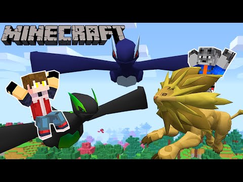 Minecraft: Pokémon S #31 - GOLDEN PRIMAL SOLGALEO AND DARK ZOMBIE LUGIA ON THE POKÉMON TEAM!!