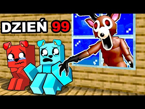 PRZEŻYJ 99 NOCY w LESIE w Minecraft 😨🦌