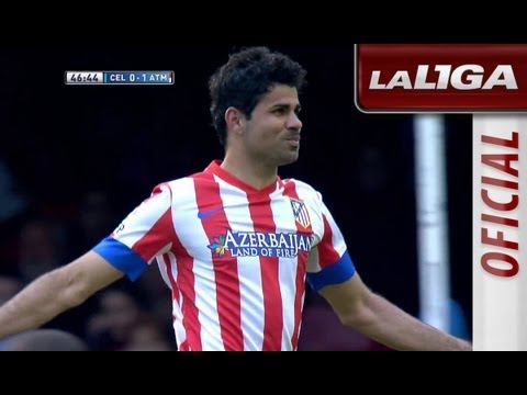 Gol de Diego Costa (0-1) en el Celta de Vigo - Atlético de Madrid - HD