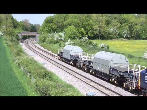 HD NEW 37423 seen at besford on 6z40 crewe-devonport MOD flask 15/5/14