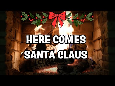 Gene Autry - Here Comes Santa Claus (Fireplace Video - Christmas Songs)