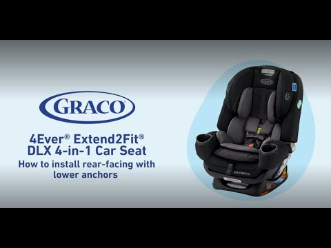 Install the 4Ever® Extend2Fit® DLX 4-in-1 Car Seat in rear-facing mode with lower anchors