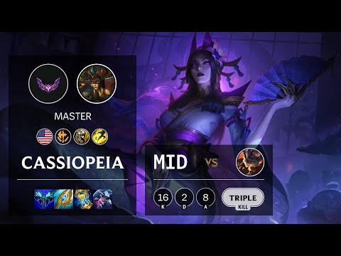 Cassiopeia Mid vs Rumble - NA Master Patch 12.1