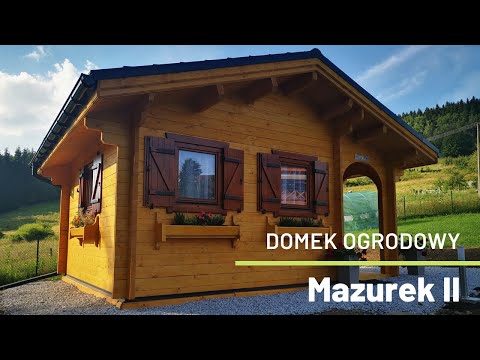 Mazurek   Domek drewniany parterowy na zgłoszenie   Domek do 35m2 bez pozwolenia - Tiny house