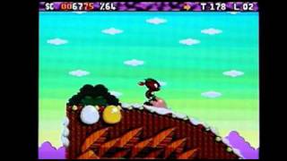 Zool 2 AGA on Commodore Amiga. Gameplay & Commentary