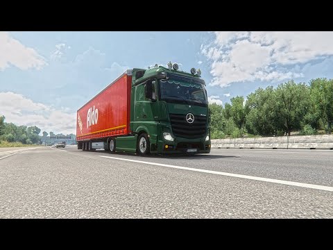 Euro Truck Simulator 2 | ETS2 1.45 | Mercedes Actros MP4 | Bourges (F) to Bruxelles (B)