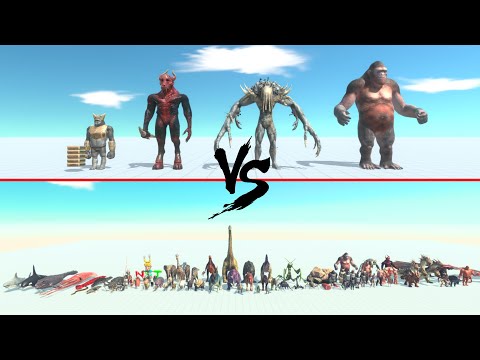 Infernals And Mutant Primates Bosses Vs All Units ARBS  | Animal Revolt Battle Simulator