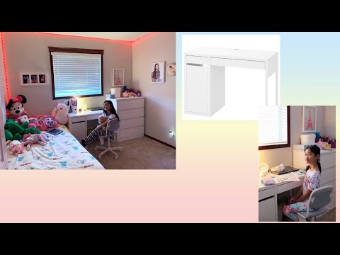 How to | Ikea Micke Desk without add-on unit time lapse assembly | Online Learning made me buy this