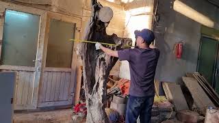 ghế tựa , đồng hồ siêu to