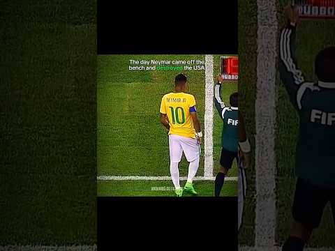 O dia que Neymar saiu do Banco e Destruiu os Estados Unidos 🔥💀