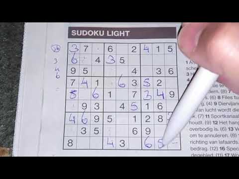 Slowing down your playing helps you focus! (#1128) Light Sudoku. 07-10-2020 part 1 of 2
