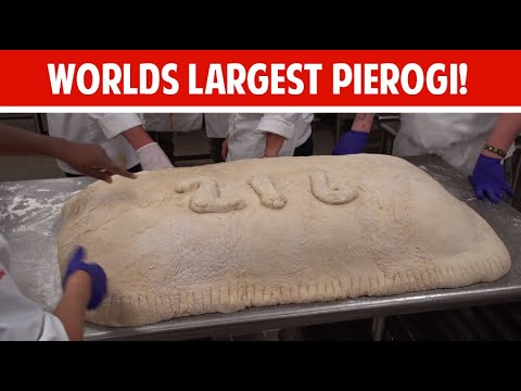 Making the worlds largest pierogi