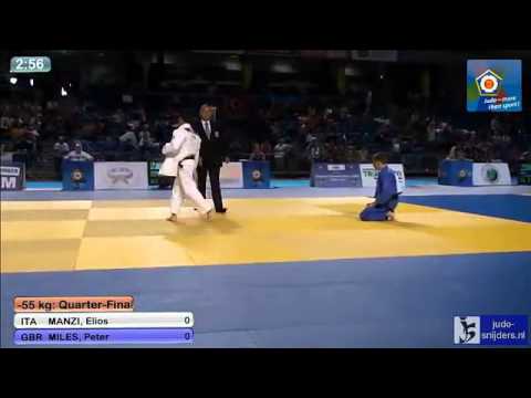 Judo 2013 European Championships Cadets Tallinn: Manzi (ITA) - Miles (GBR) [-55kg]