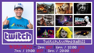 9/18/2022 Commodore Amiga Art Contest with Guests 10MARC & Kevin Saunders, Amiga News, Games &