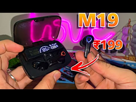 M19 Digital Indicater TWS Airpods Unboxing And Review in Hindi ⚡️Wireless Headphones