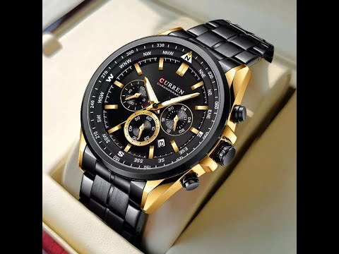 CURREN 8399 Black Color Watch || Easy Shopping Zone || Bangla Watch Tutorial ||