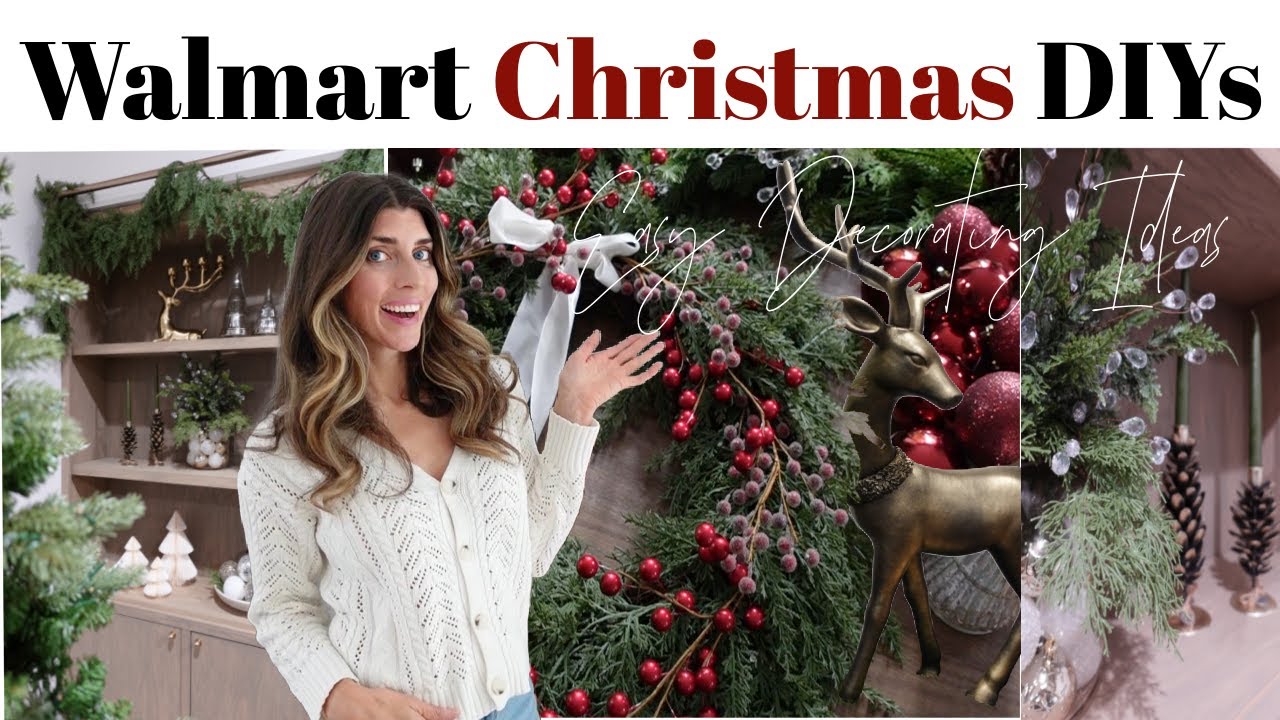I Decorated My House for Christmas Using Only Walmart Christmas DIYs / Christmas Decor Ideas