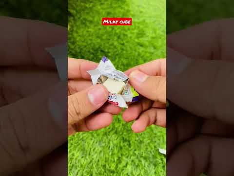 Delicious and tasty milky cube mithai #chocolate #shorts