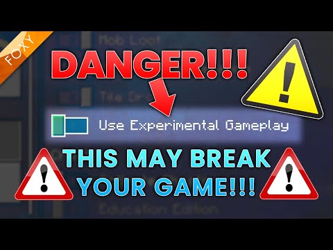 Minecraft EXPERIMENTAL GAMEPLAY Warning