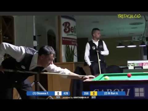 CHIANESE vs DI BARI - TROFEO  BILIARDO CAROLI HOTELS - GALLIPOLI 2016