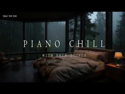 Calming Piano Music with Rain Sounds - Sleep and Relax with Soothing Melodies 🌧️🌿 Stress-Free Nights
