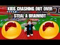 KIDS CRASHING OUT OVER STEAL A BRAINROT PT1