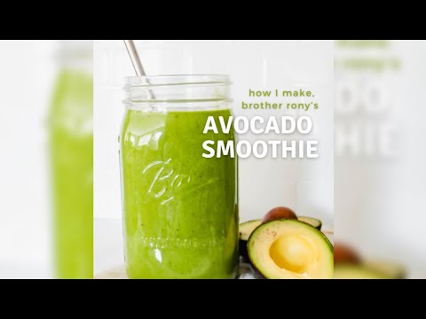 Avocado Smoothie (Avocado Bubble Tea Recipe in the description below)