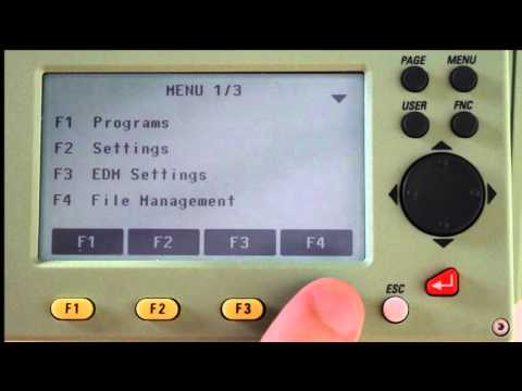 How to set out coordinate points using Leica TC407