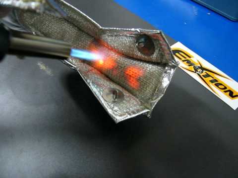 EMOTION Turbo TurboCharger Blanket Heat Shield Burn Test