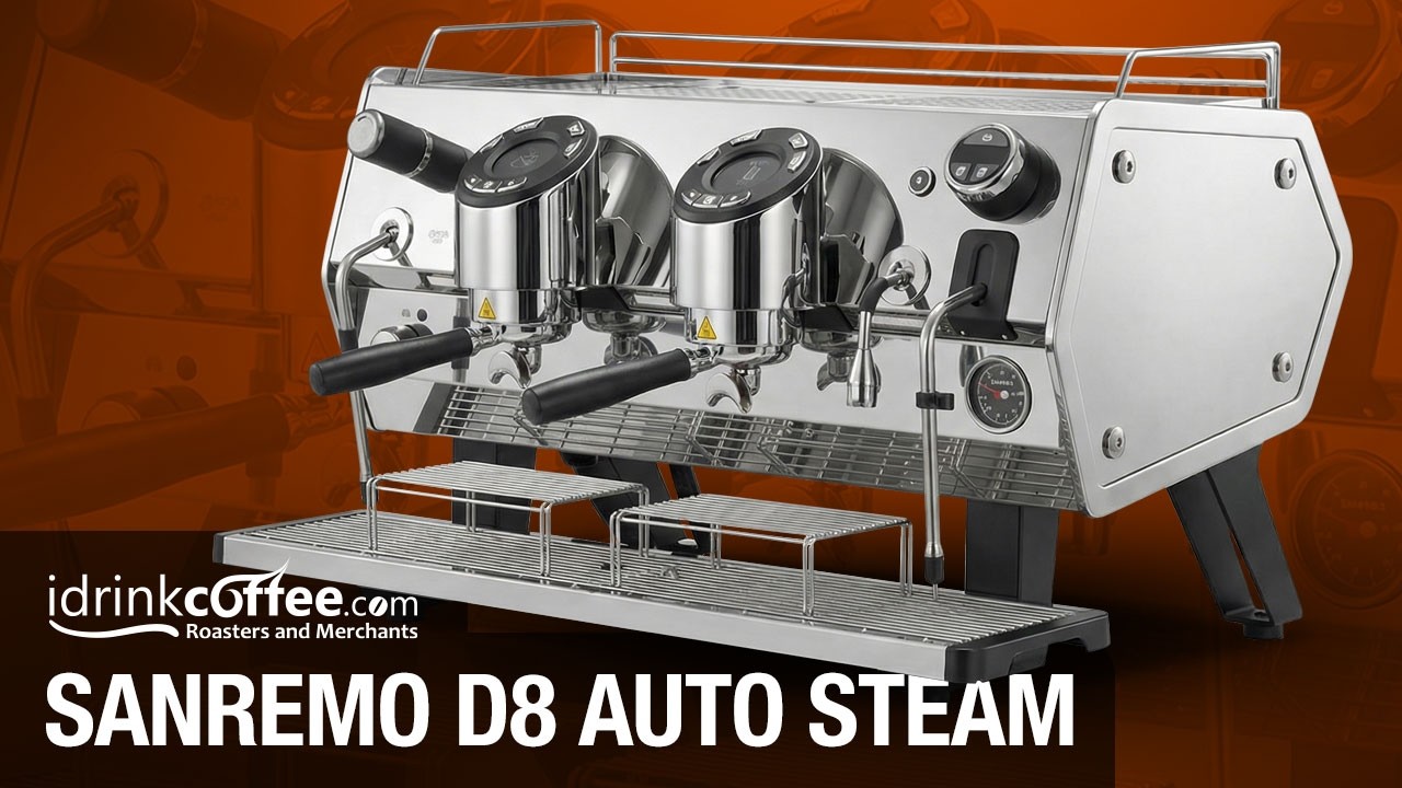 Sanremo D8 2 Group Tall Espresso Machine - Chrome w/ Auto Steam video
