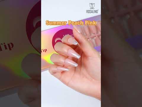 ROSALIND Precolour Medium Nude Nail Tips (Medium Almond)