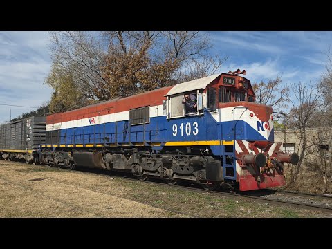 [4K] Tren de tolvas graneras de NCA con destino a General Deheza pasando por Marcos Juárez!!!!!!