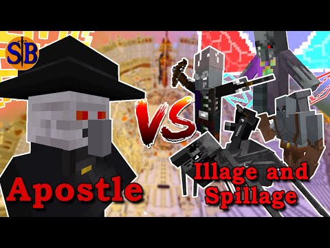 1.19.2 Apostle vs Illage and Spillage | Minecraft Mob Battle