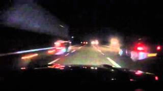 C63 playing on motorway