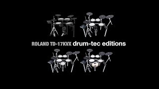 Video thumbnail for Roland TD-17 KVX electronic drums drum-tec edition upgrades overview by drumtecTV
