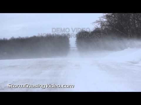 1/16/2014 Rice Lake, WI Blowing Snow