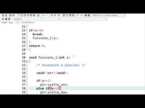 Linguaggio C - I puntatori a funzioni. Un esempio pratico