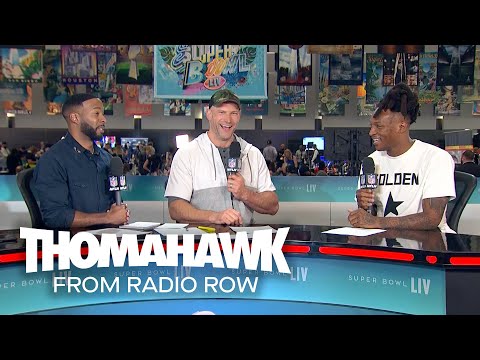Joe & Hawk at the Super Bowl with Russell Wilson, Saquon, and more | ThomaHawk