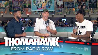 Joe & Hawk at the Super Bowl with Russell Wilson, Saquon, and more | ThomaHawk