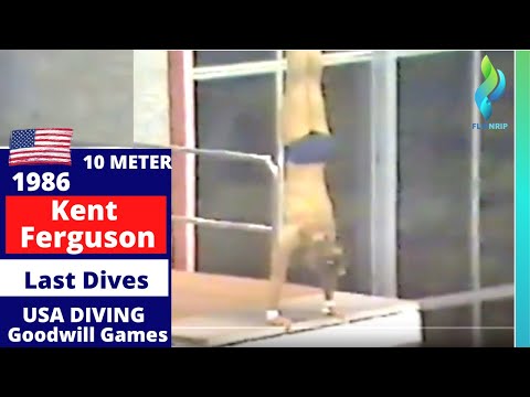 1986 Kent Ferguson - Team USA - Mens 10 Meter Platform Diving Finals - Goodwill Games