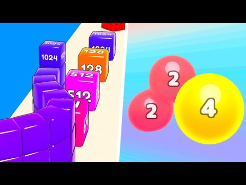 Cube Run 2048 vs Melty Bubble - 1⭐NEW EVOLUTION Max Level Gameplay