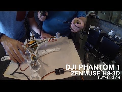 DJI Phantom 1 Zenmuse H3-3D Gimbal Install Guide - Part 04: Soldering PMU and GCU To Motherboard
