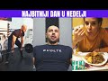 Trening u teretani nakon 12,000 kalorija - Mrtvo dizanje 225kg. Vlog 797