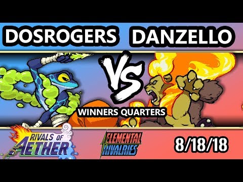 ER 1 - DosRogers (Ranno) Vs. Danzello (Zetterburn) - Rivals of Aether Winners Quarters