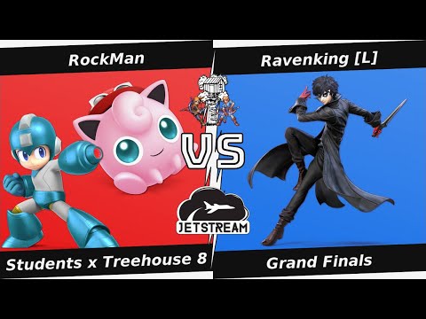 Students x Treehouse 8 Grand Finals - RockMan (MegaMan, Puff) Vs. Ravenking [L] (Joker) - SSBU